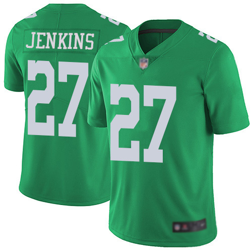 Men Philadelphia Eagles #27 Malcolm Jenkins Limited Green Rush Vapor Untouchable NFL Jersey Football